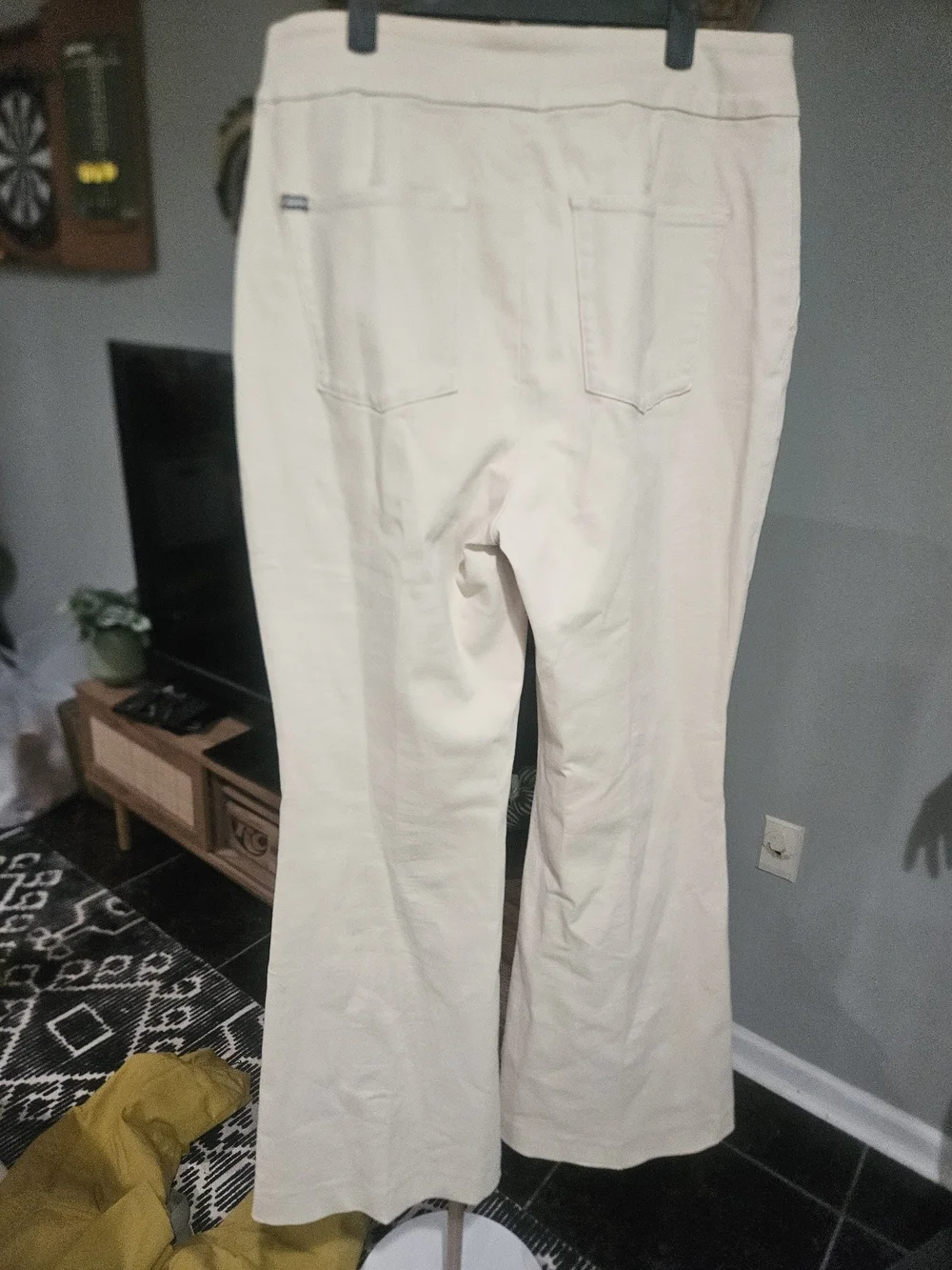 Alice + Olivia The Trouser Jean Chino High Rise Flare Pants Size 29 - Picture 13 of 16